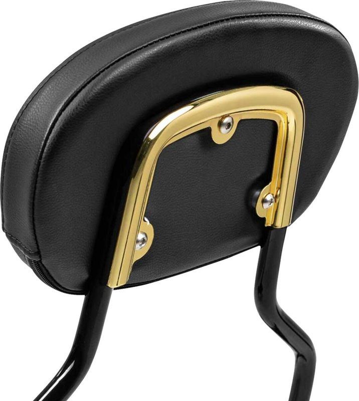 Fäste ryggstödsdyna Saddlemen 3 Touring 06-upp, Softail 06-upp guld