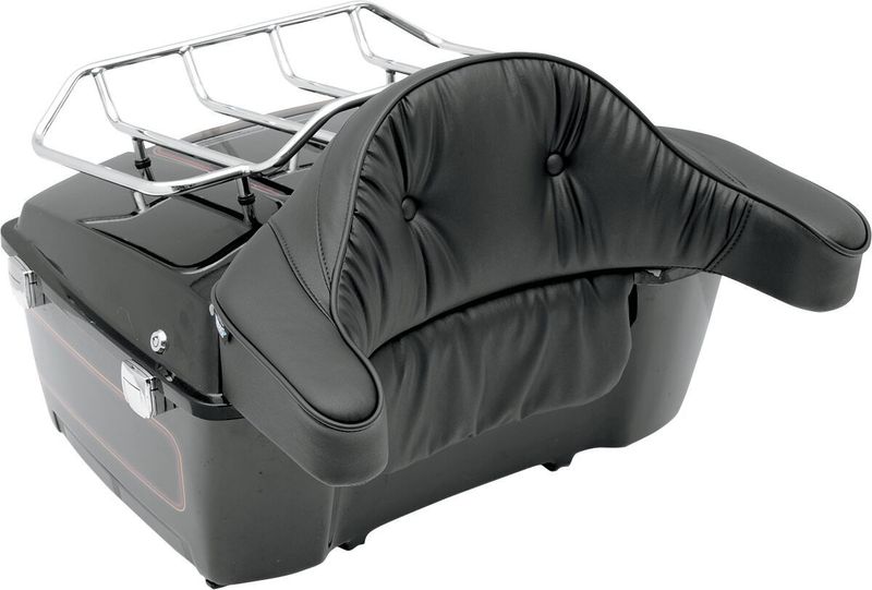 Ryggstödsdyna Tour-Pak King Drag Specialties Pillow vinyl svart Touring 86-13