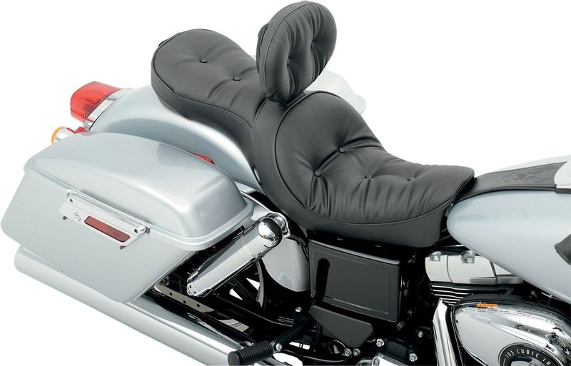 Ryggstöd Drag Specialties EZ Glide II Pillow förare vinyl svart justerbar