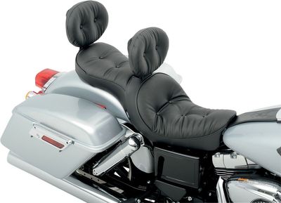 Ryggstöd Drag Specialties EZ Glide II Pillow förare vinyl svart justerbar