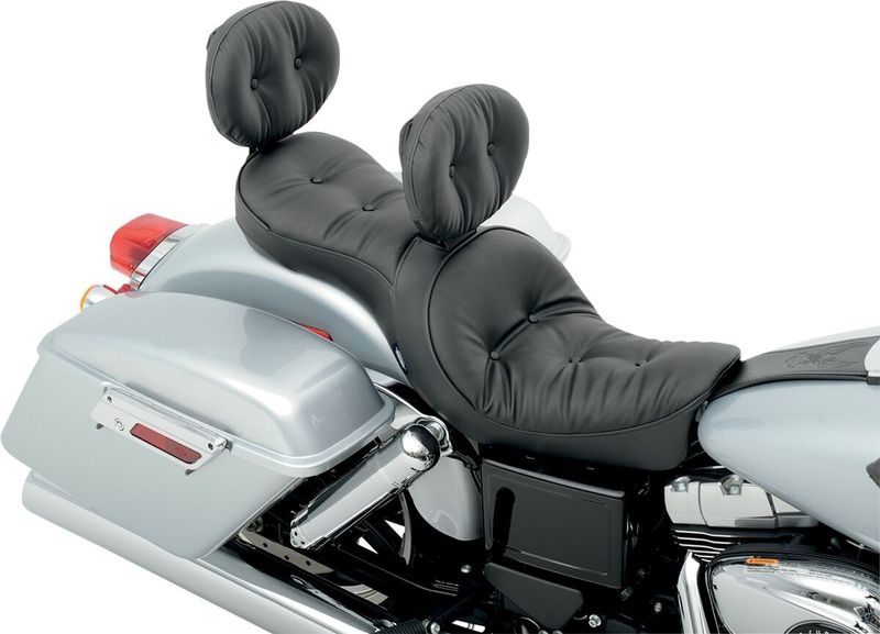 Ryggstöd Drag Specialties EZ Glide II Pillow förare vinyl svart justerbar
