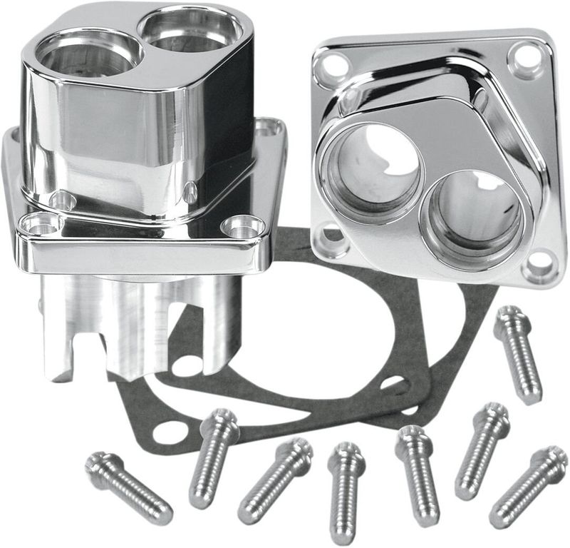 Lyftarhussats S&S billet fram/bak krom Evo Big Twin 84-99