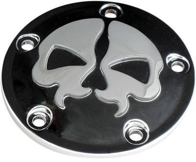 Tändningslock Drag Specialties skalle svart H-D 99-17