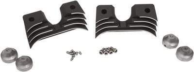 Kåpor tändstift/topplocksskruvar Drag Specialties flänsade svart Sportster 04-22