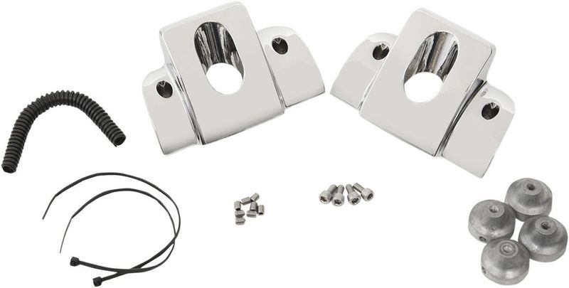 Kåpor tändstift/topplocksskruvar Drag Specialties slät krom H-D 99-17