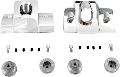 Kåpor tändstift/topplocksskruvar Drag Specialties slät krom Sportster 04-22, Softail 05