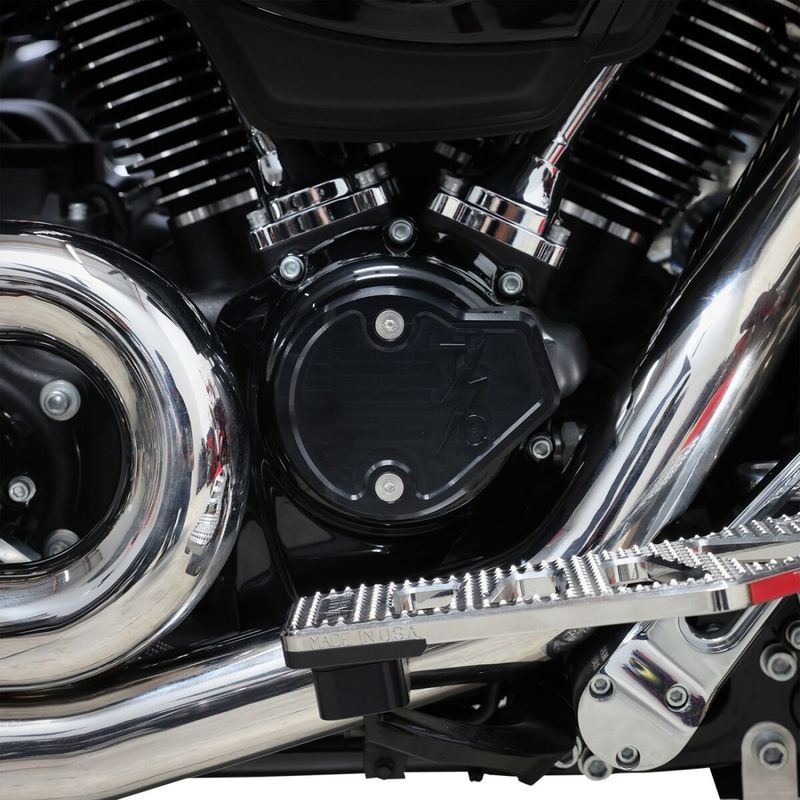 Kamkåpa Thrashin Supply slät Touring 23-upp, Softail 24-upp svart
