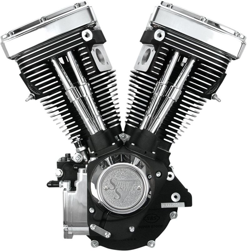 Motor S&S V80 basmotor svart Evo Big Twin 84-99