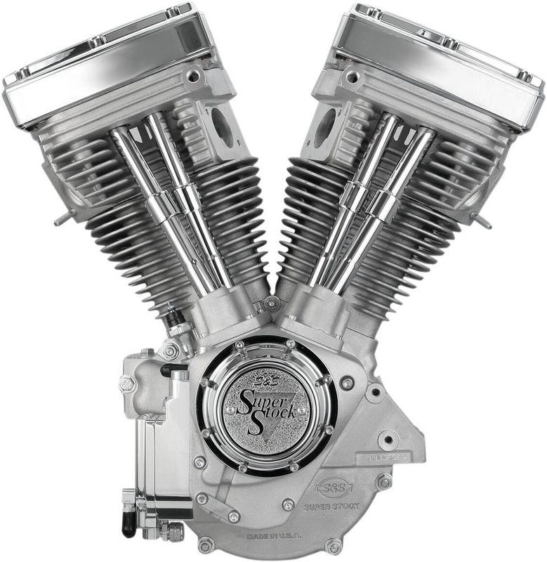 S&S, V80" basic engine assembly. Natural