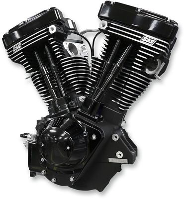 Motor S&S V111 Long-Block svart H-D 84-99