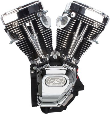 Motor long-block S&S Cycle T143 svart -06