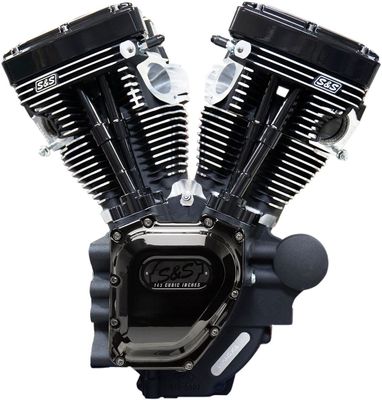 Motor long-block S&S Cycle T143 svart Dyna 06-17
