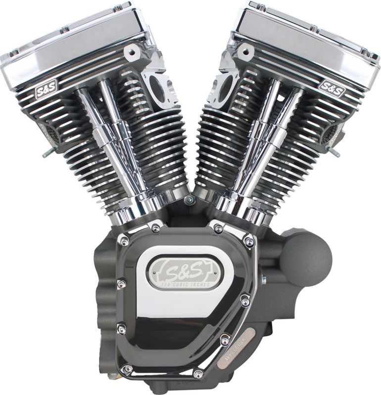 Motor long-block S&S Cycle T124 högkompression 640GE-kammar