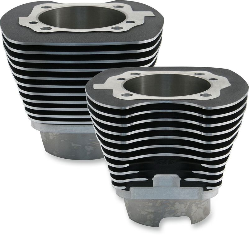 Cylinder S&S 4-1/8" svart H-D 99-06