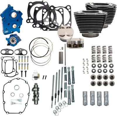 Trimsats S&S Oil Cooled M8 128" 114" 117" Softail 18-upp, Touring 19-upp