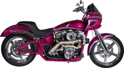 Trimsats Trask Tornado Touring 17-24, Softail 17-24 polerad rostfri