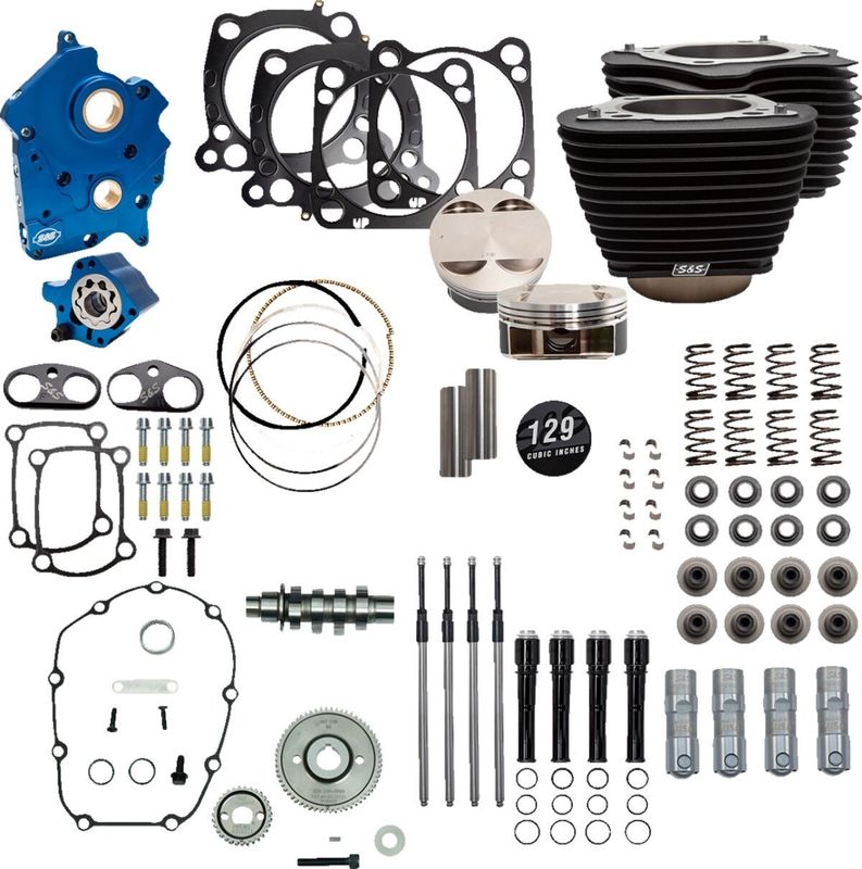 Trimsats S&S 129" Softail 18-23, Touring 17-23