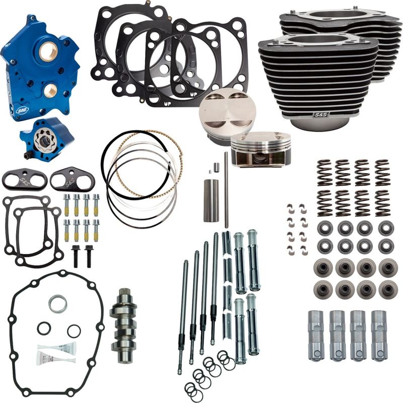Trimsats S&S Watercool 128" svart Touring 17-24, Trike 17-21 310-1101C