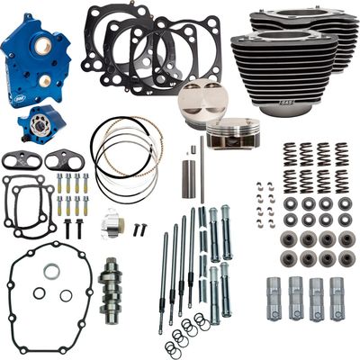 Trimsats S&S Watercool 124" svart Touring 17-24, Trike 17-21 310-1050C
