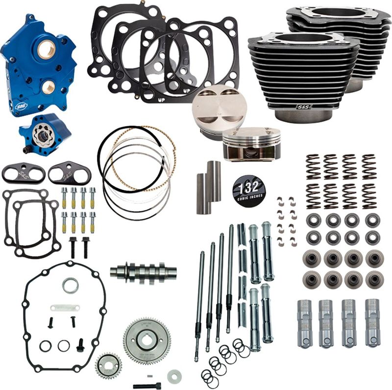 Trimsats S&S M8 Oilcool Bgw/hi 132" H-D 17-23 310-1238C