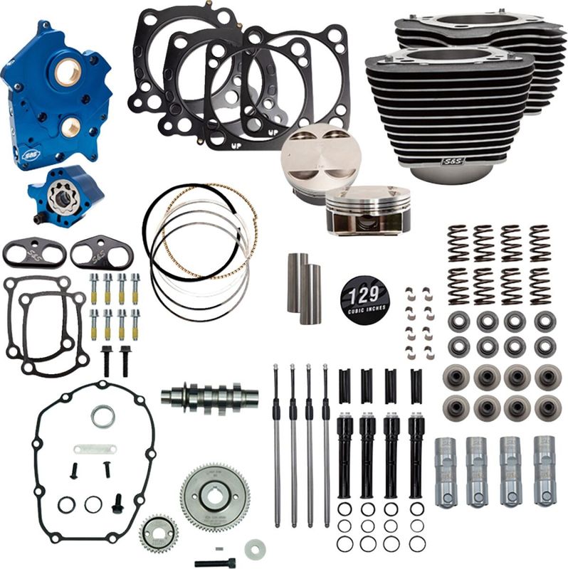 Trimsats S&S M8 Oilcool Wbw/hi 129" H-D 17-23 310-1227C