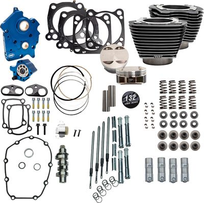 Trimsats S&S M8 Oilcool Bgw/hi 132" H-D 17-23 310-1237C
