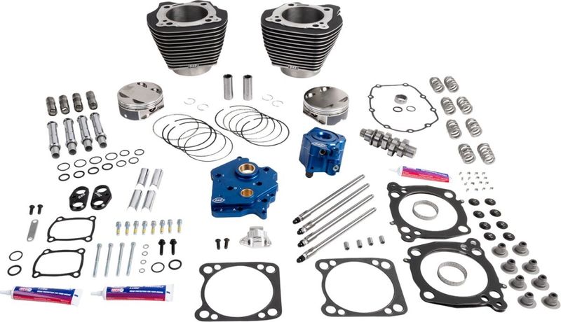 Trimsats S&S 132" svart Touring 17-24, Trike 17-19