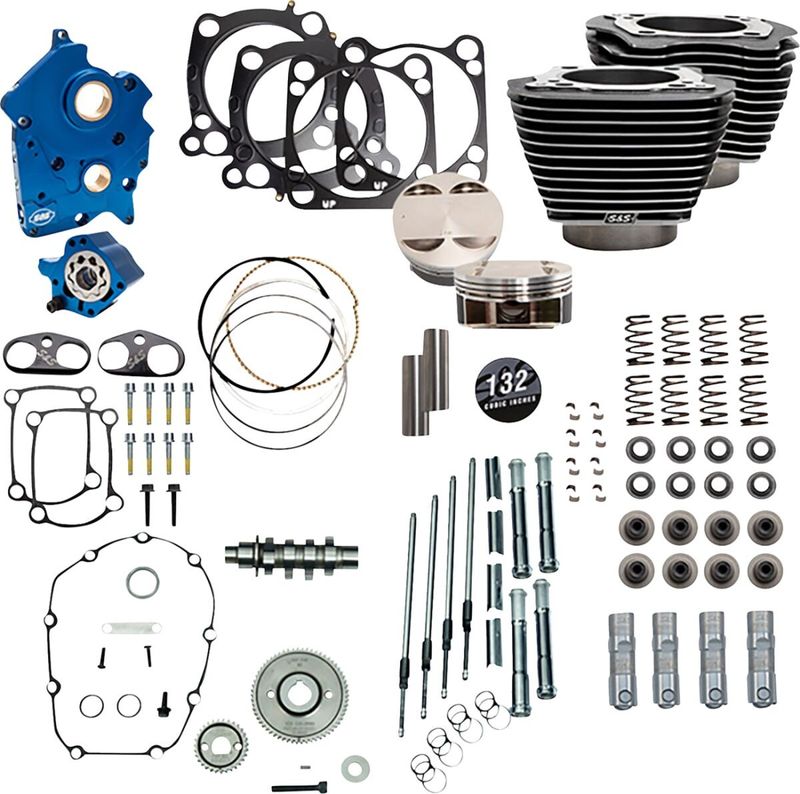 Trimsats S&S 132" Softail 18-upp, Touring 19-upp 310-1238D