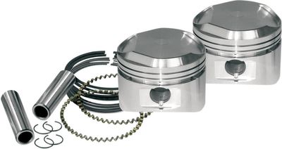 Kolvsats S&S Super Stock 3 1/2" +0.010" hög kompression med ringar XL Sportster