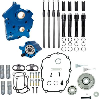 Kamhussats utan kamaxlar S&S Cams Gear Drive svart Touring 17-24, Trike 17-21