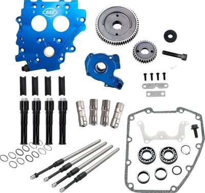 Kamhussats utan kamaxlar S&S Cams Gear Drive svart H-D 99-06
