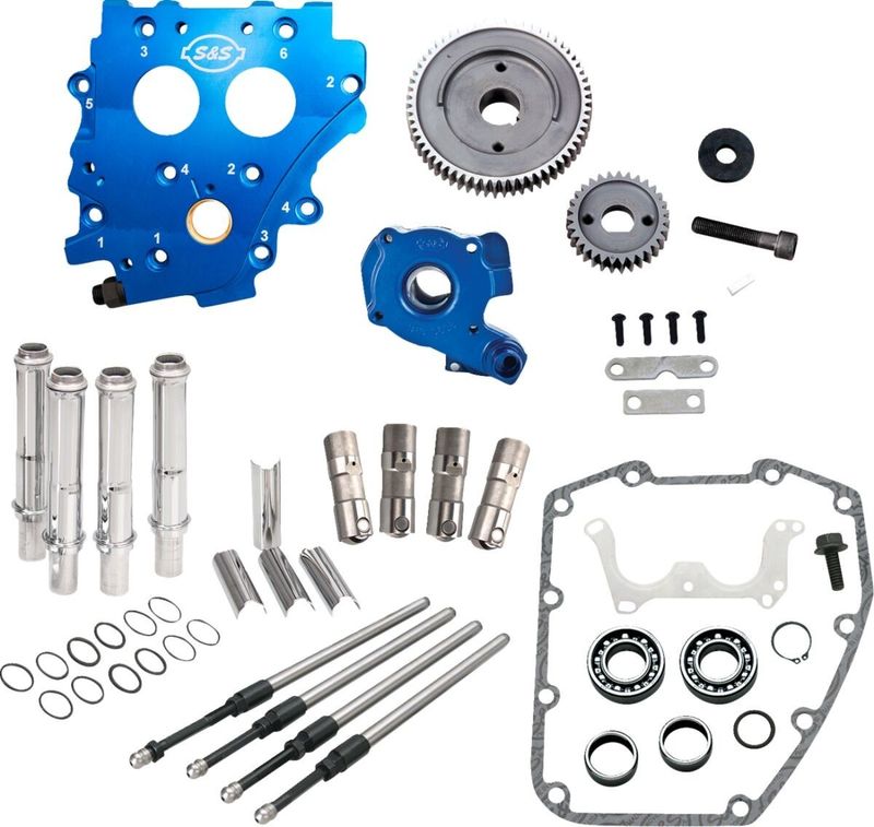 Kamhussats utan kamaxlar S&S Cams Gear Drive krom H-D 99-06