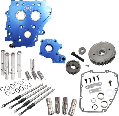 Kamhussats utan kamaxlar S&S Cams Gear Drive H-D 06-17 krom