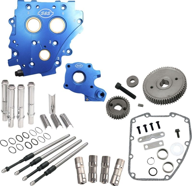Kamhussats utan kamaxlar S&S Cams Gear Drive H-D 06-17 krom