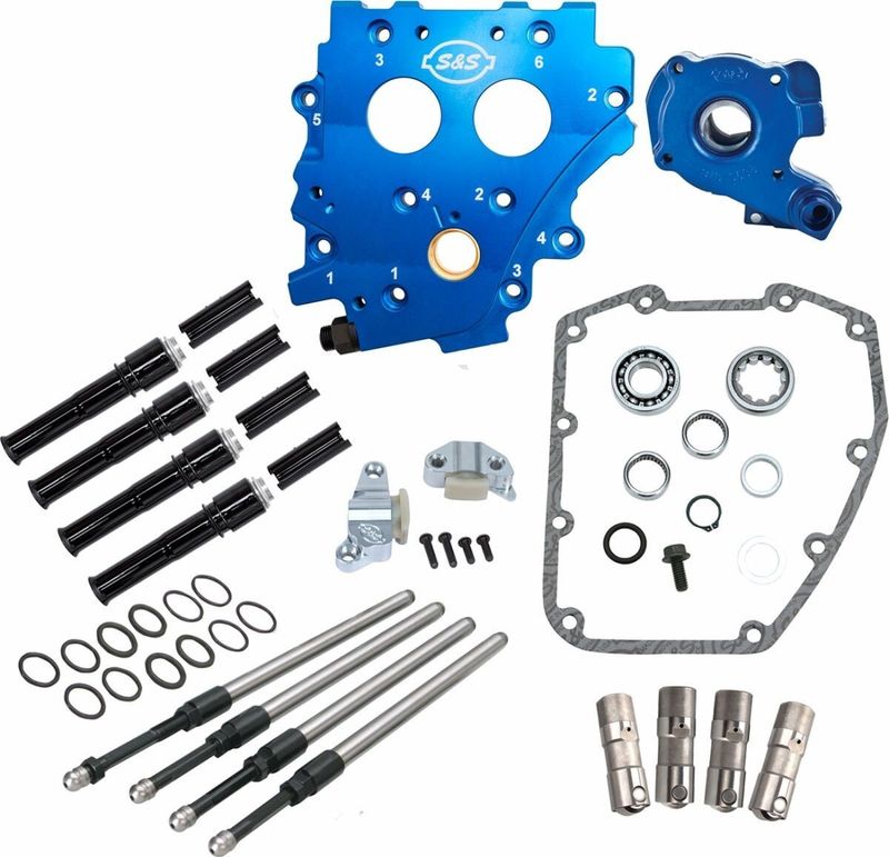Kamhussats utan kamaxlar S&S Twin Cam 99-06 svart