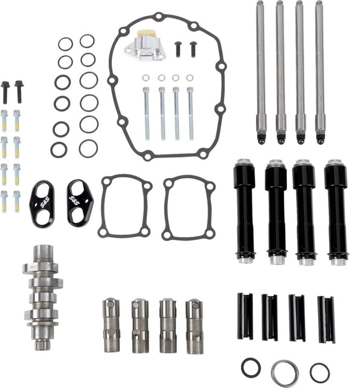 Kamaxelsats S&S 496 Pushrod Tubes svart H-D 17-upp 310-1410