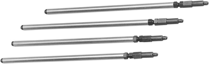Stötstänger justerbara S&S kromoly Shovelhead med original hydrauliska lyftare 930-0051