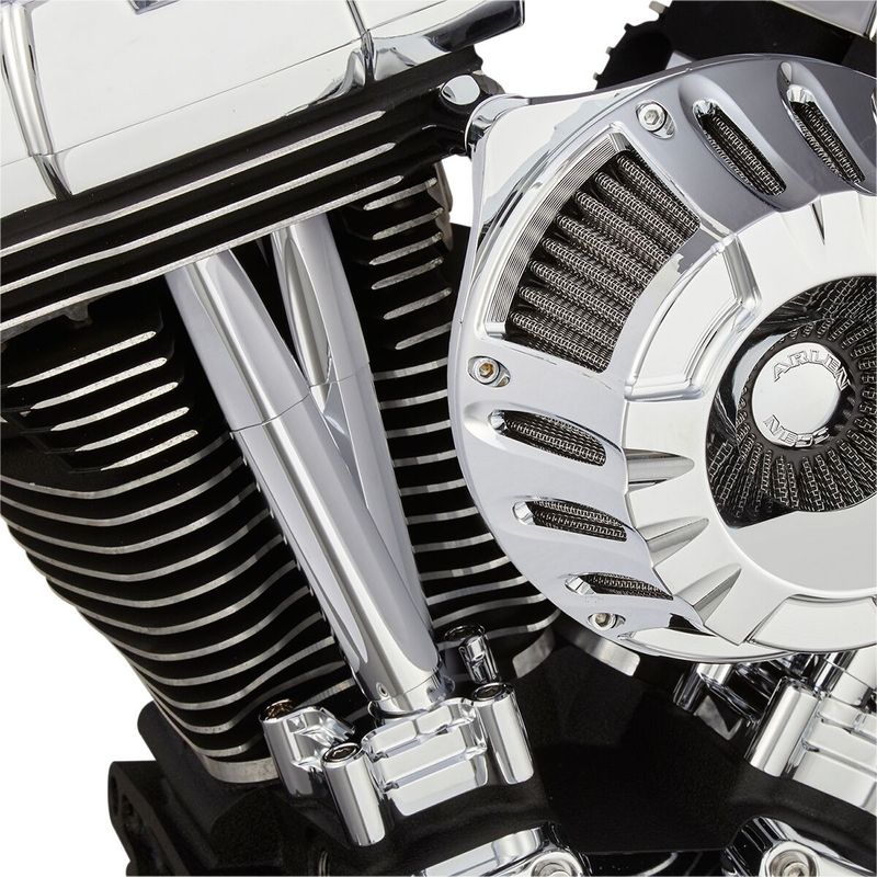 Kåpor stötstångsrör Arlen Ness Deep Cut krom H-D 99-17