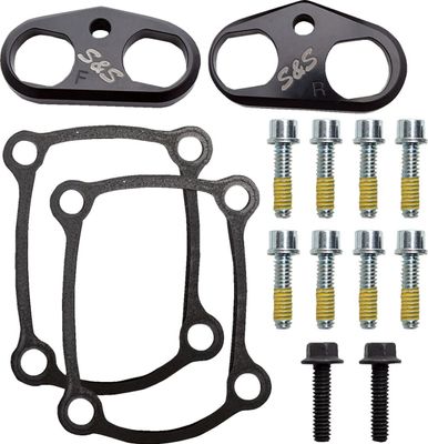 S&S, tappet cuff set. Billet aluminum, black
