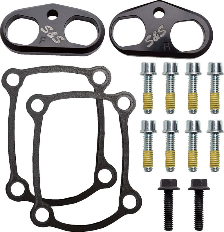 S&S, tappet cuff set. Billet aluminum, black