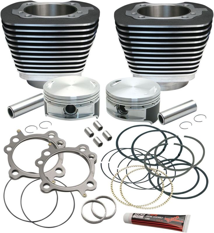 Kolv cylinder S&S 106" svart H-D 99-06
