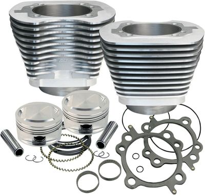 Cylindersats S&S 95 Cylinder/pstn silver H-D 99-06