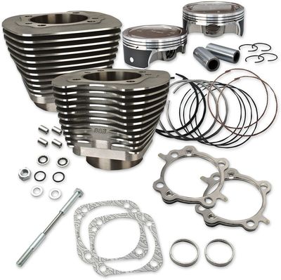 Cylindersats S&S svart H-D 07-15