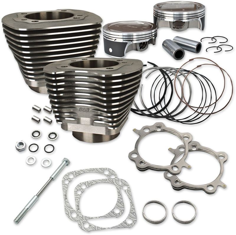 Cylindersats S&S svart H-D 07-15