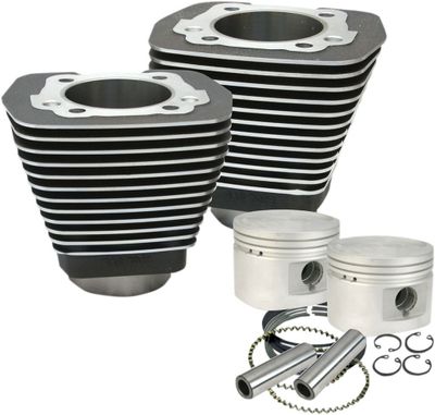 Kolvsats cylinder S&S 1340cc 80" svart Evo Big Twin 84-99