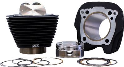 Cylindersats S&S 129" svart M8
