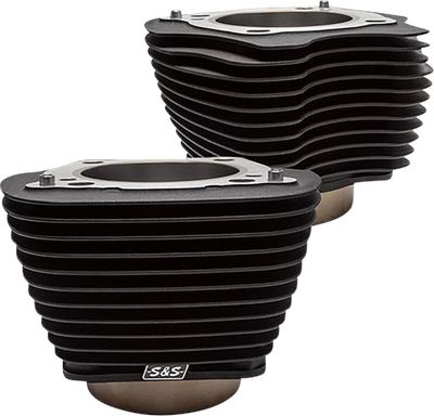 Cylinder S&S Unhoned Wblack Highlight H-D 17-upp