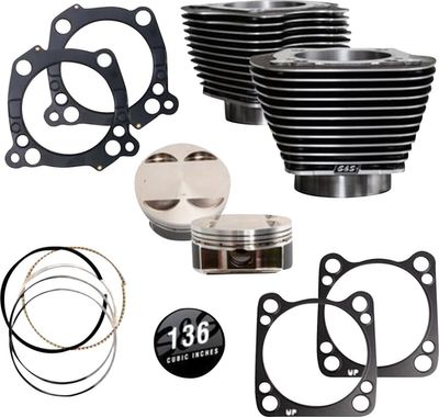 Big bore-sats S&S Cylindrkit 136" H-D 17-23
