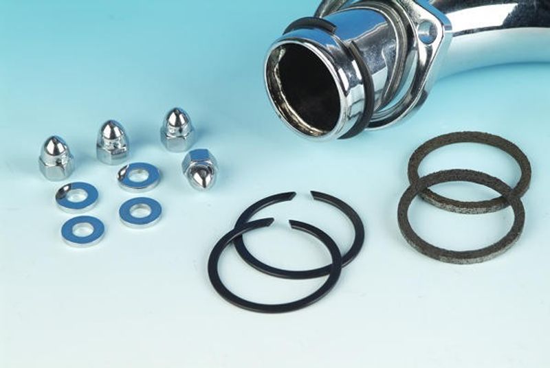 Avgaspackningar James Gasket JGI-65324-83-KW1 Mntgkit rostfri krom H-D 84-upp