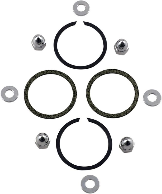 Avgaspackningar James Gasket JGI-65324-83-KW1 Mntgkit rostfri krom H-D 84-upp